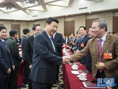 習近平李克強張德江俞正聲劉云山王岐山張高麗分別看望出席全國政協(xié)十二屆一次會議委員并參加討論