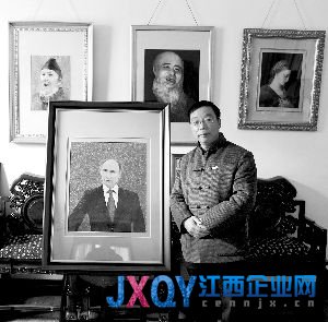 習(xí)近平贈(zèng)普京沈繡《普京總統(tǒng)肖像》(圖)