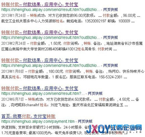 支付寶轉(zhuǎn)賬信息被谷歌抓取 用戶(hù)擔(dān)心信息泄露